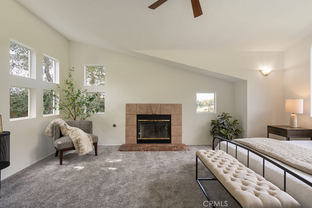 235 Spinks Canyon Road Duarte, CA 91010 - Photo 32 of 62 a living room with furniture and a fireplace