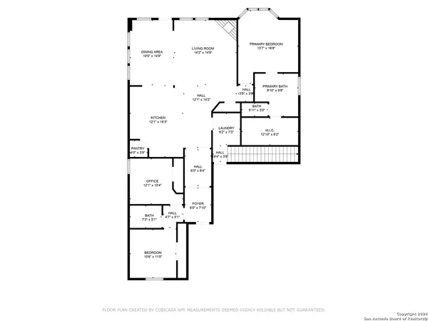 a picture of a floor plan