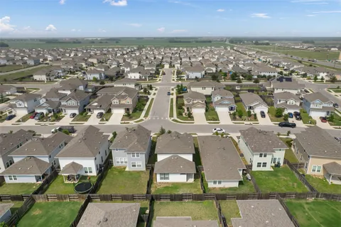 an aerial view of a city