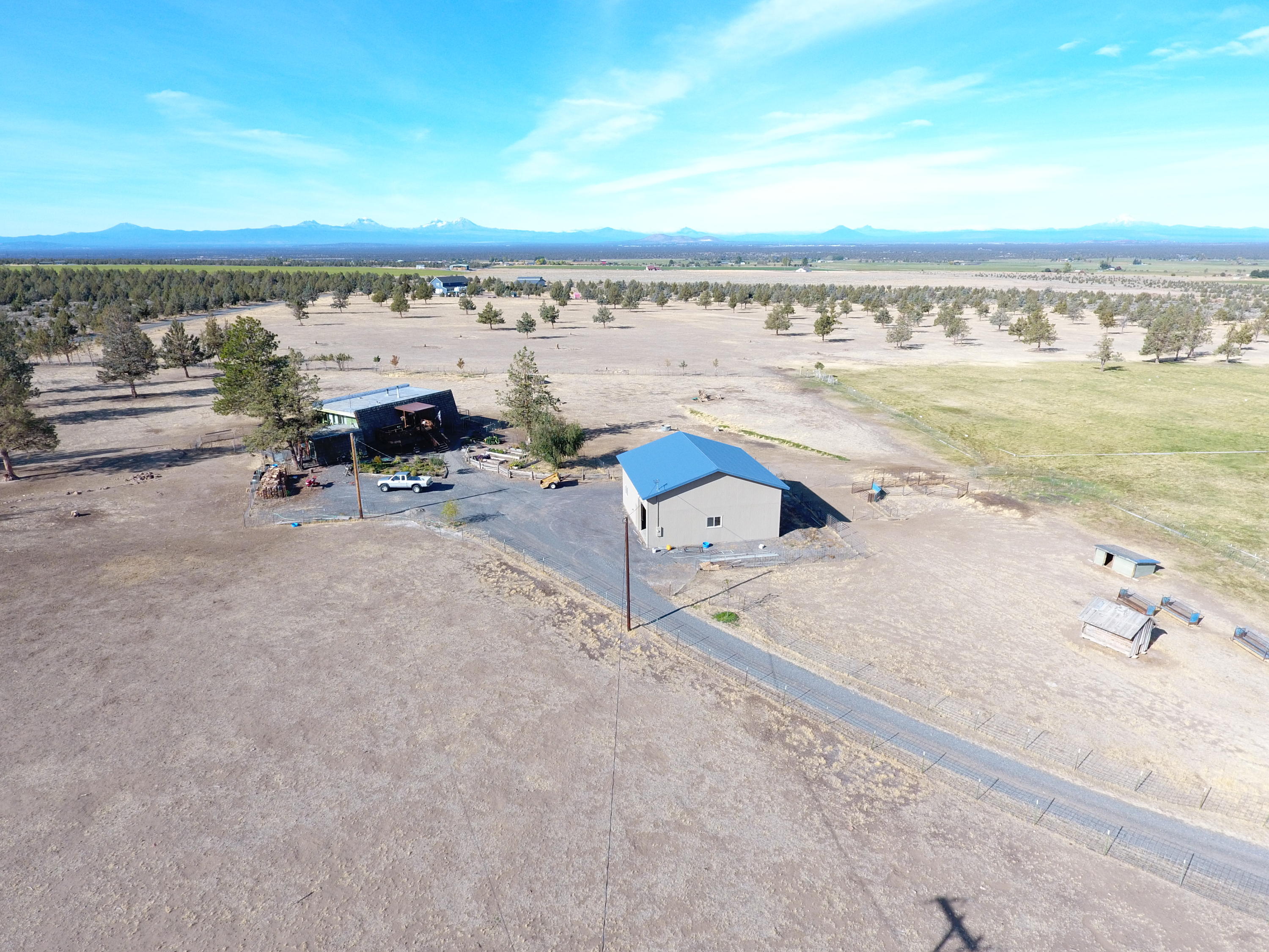 9263 Southwest Copley Road Powell Butte, OR 97753 - Photo 4 of 37 East Drone