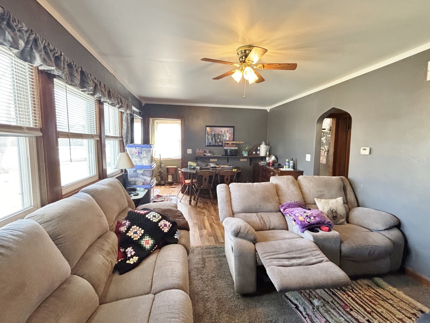 751 21st Street East Moline, IL 61244 - Photo 4 of 21 a living room with furniture and a large window
