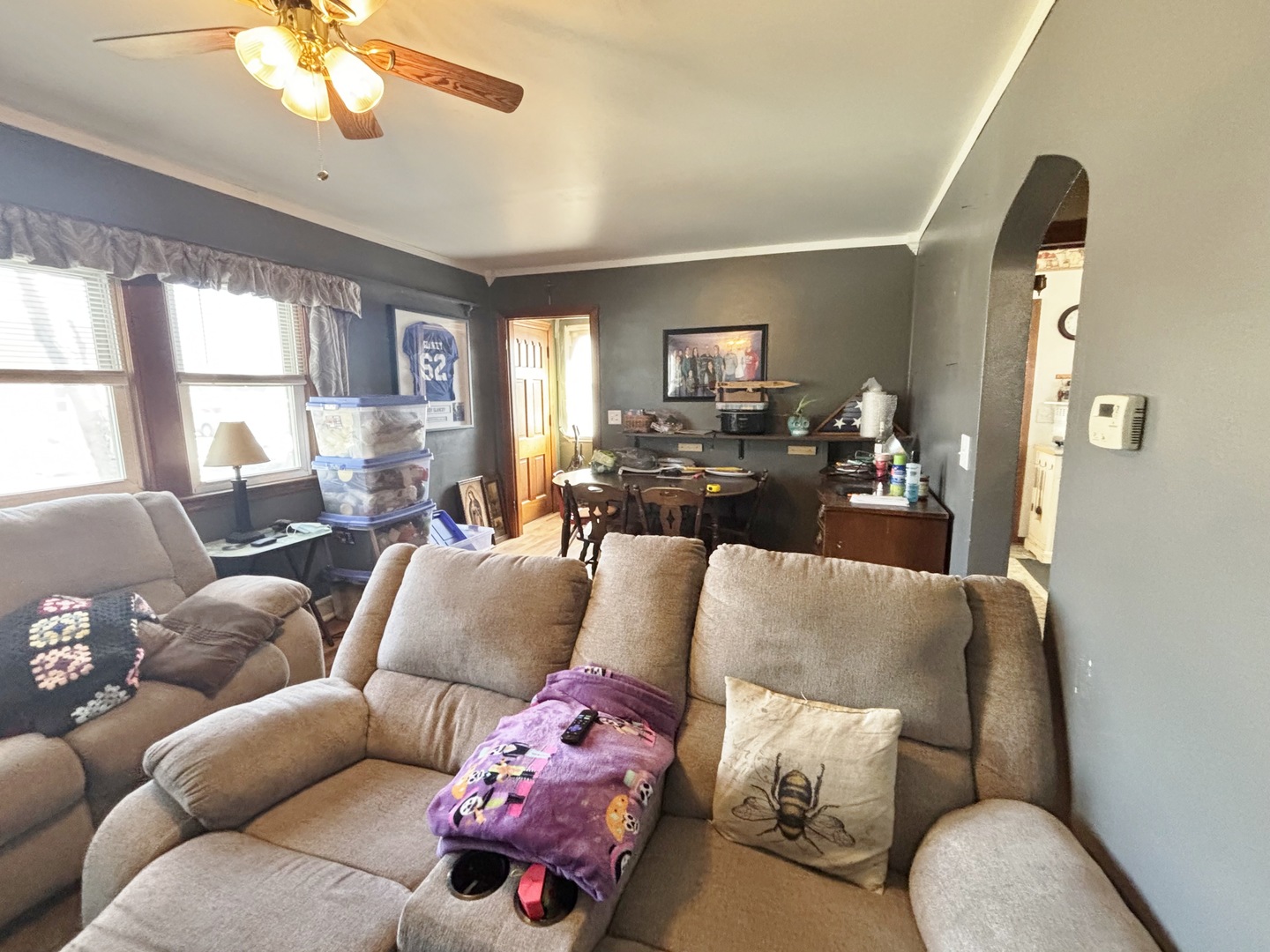 751 21st Street East Moline, IL 61244 - Photo 5 of 21 a living room with furniture and a large window