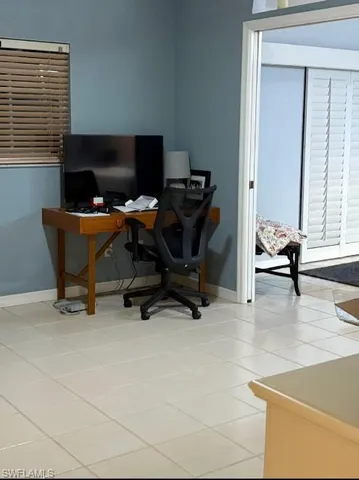 a view of a workspace with a window