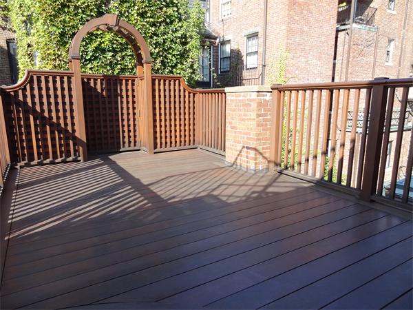 51 Chestnut Street Boston, MA 02108 - Photo 13 of 14 a balcony view with a hardwood floor