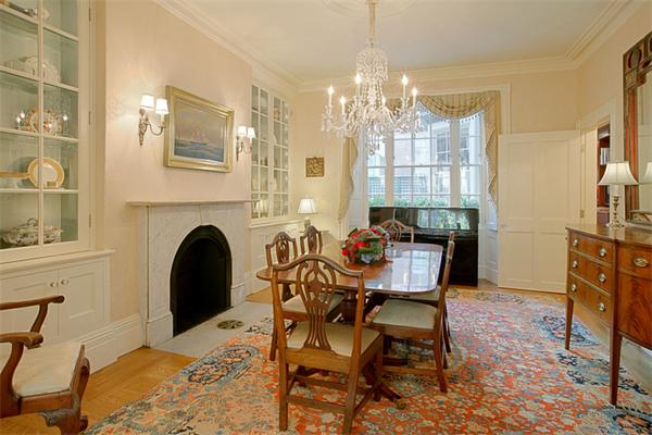 51 Chestnut Street Boston, MA 02108 - Photo 2 of 14 a view of a dining room with furniture and chandelier