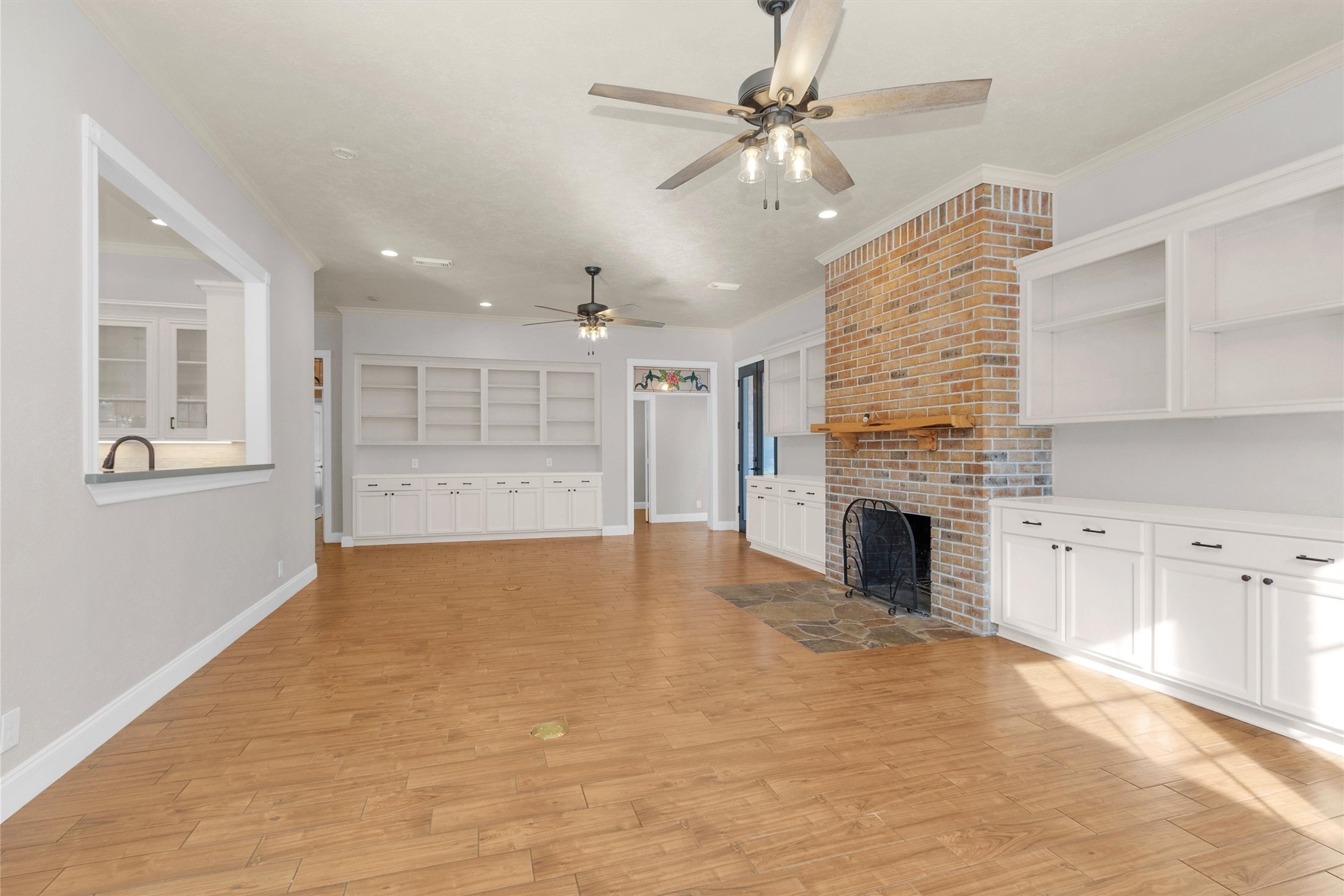 1548 Virgie Community Road Magnolia, TX 77354 - Photo 16 of 50 a view of an empty room with a fireplace