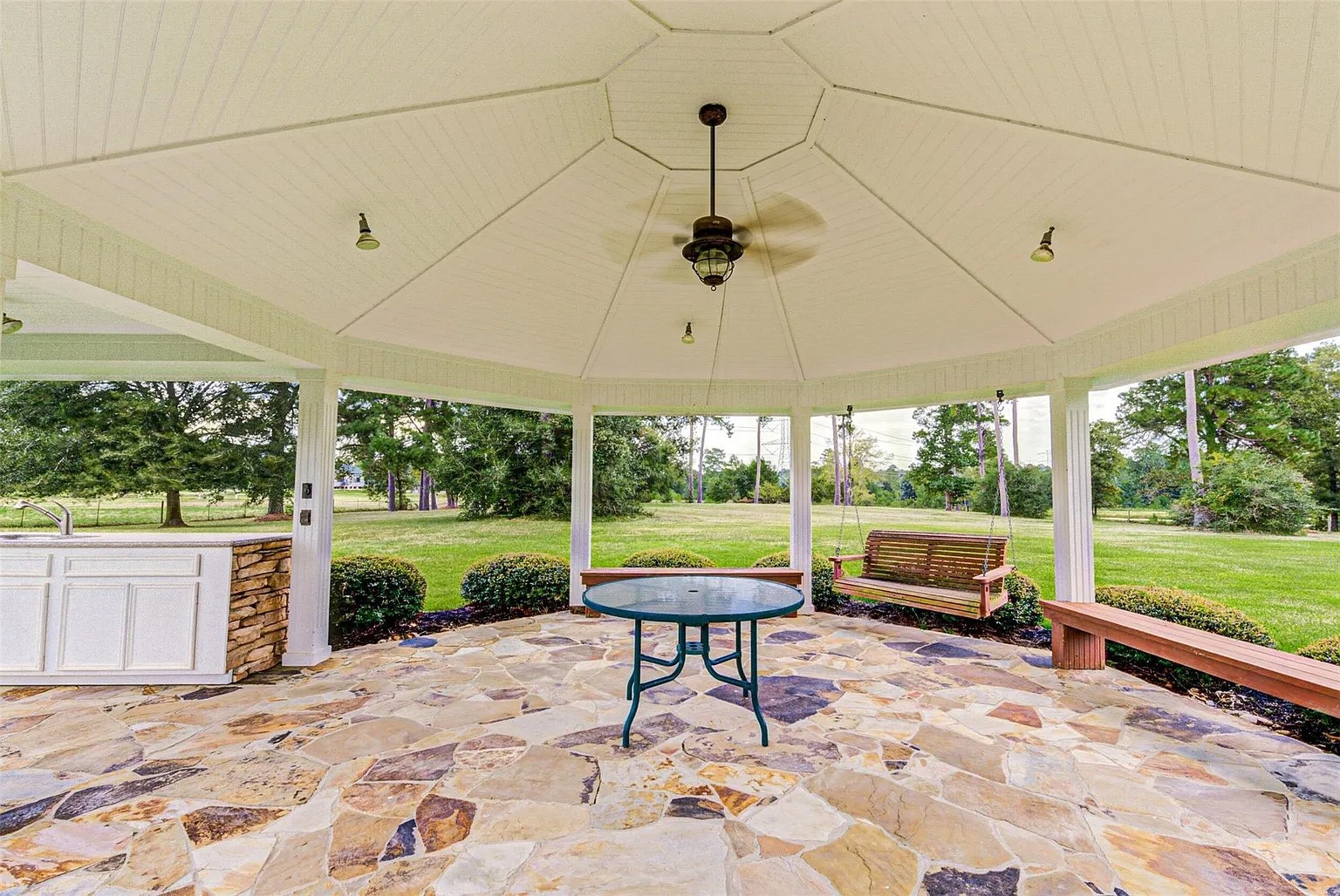 1548 Virgie Community Road Magnolia, TX 77354 - Photo 44 of 50 a outdoor space with furniture and garden view