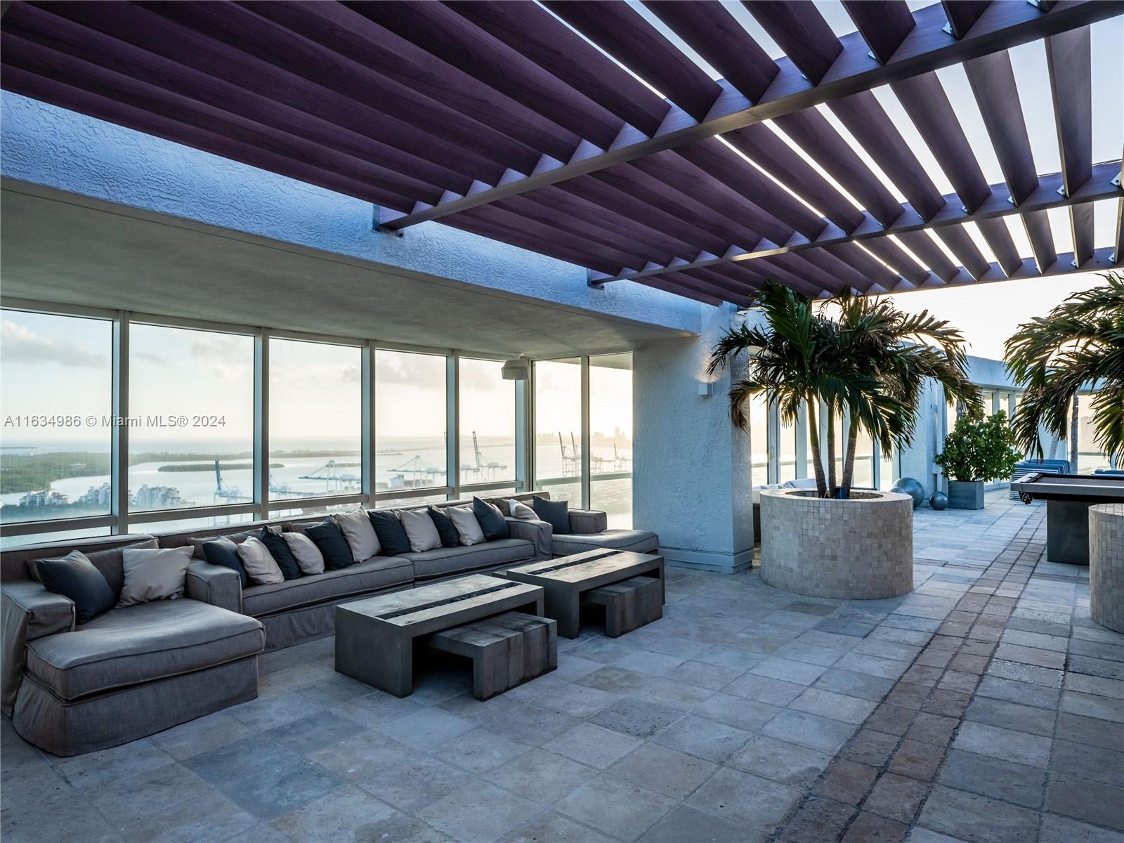 450 Alton Road, Unit PH1 Miami Beach, FL 33139 - Photo 27 of 50 a living room with furniture and a flat screen tv