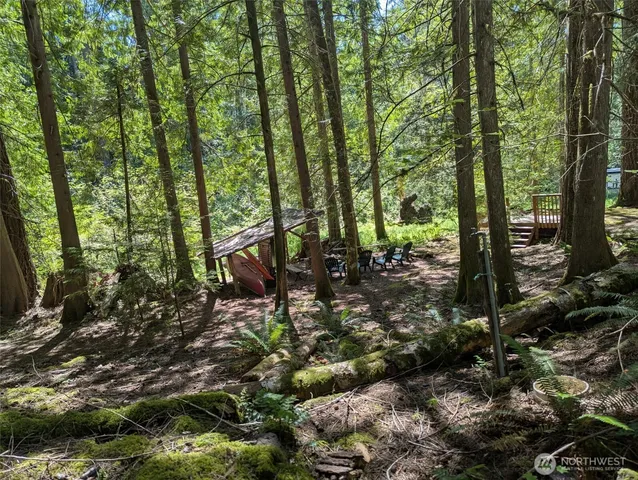 a view of outdoor space and trees