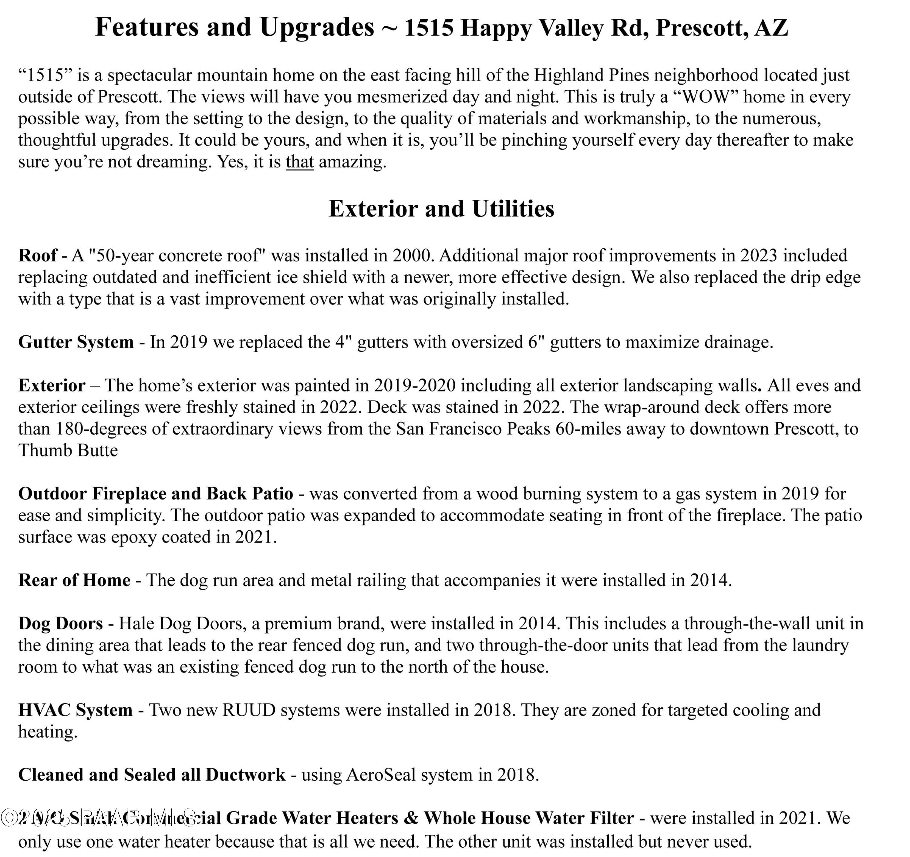 1515 North Happy Valley Road Prescott, AZ 86305 - Photo 83 of 89 Features and Upgrades Exterior