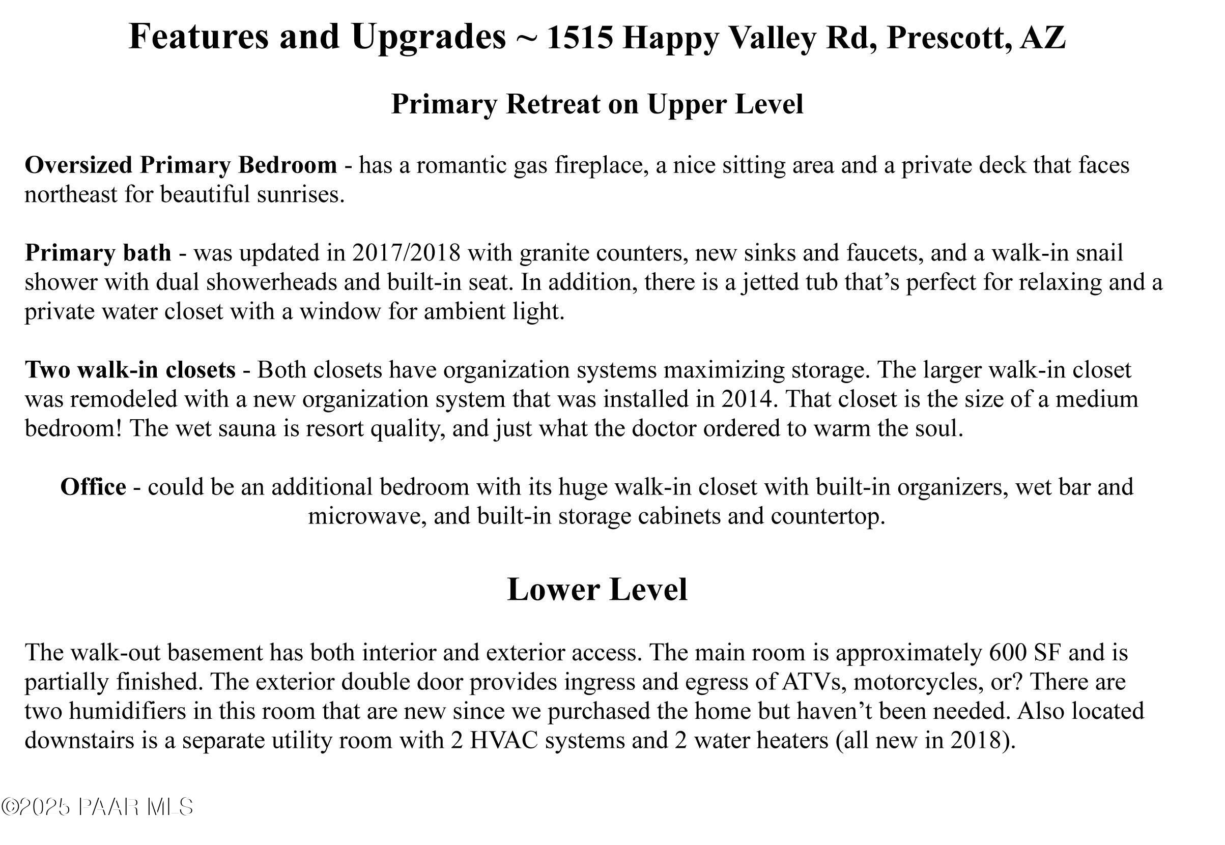 1515 North Happy Valley Road Prescott, AZ 86305 - Photo 86 of 89 Features and Upgrades