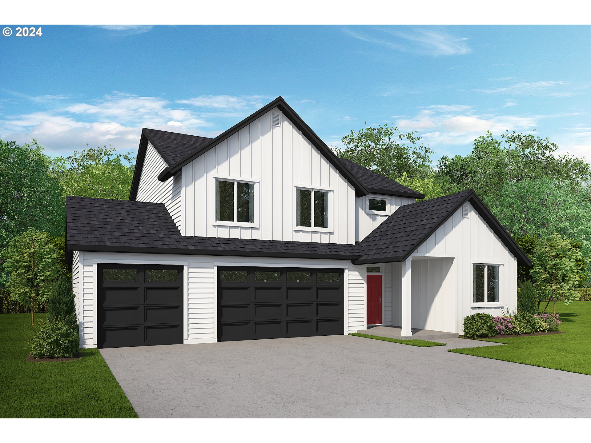 2813 South 8th Way Ridgefield, WA 98642 - Photo 1 of 38 a front view of a house with a yard and garage