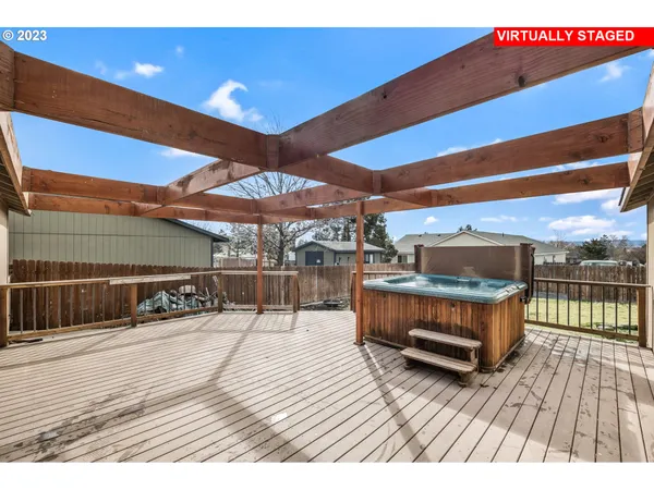 a outdoor view with a sitting space