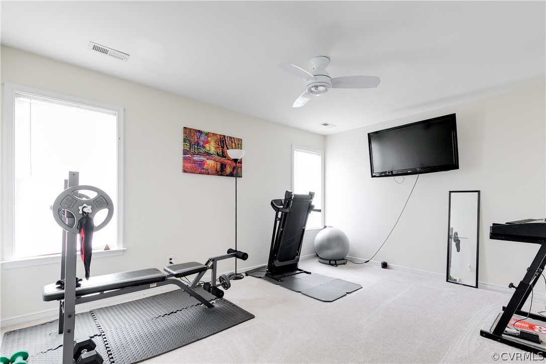 1101 Goswick Ridge Road Midlothian, VA 23114 - Photo 22 of 34 a view of a room with gym equipment