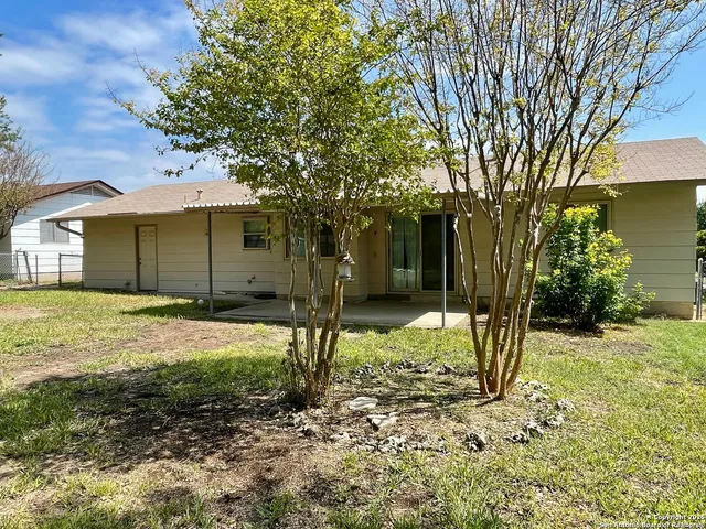 a house that has a tree in front of it