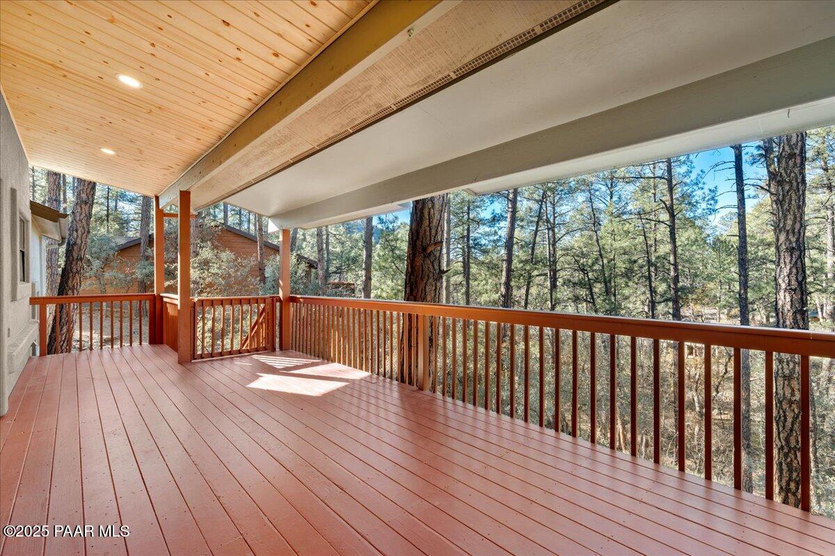 345 Banning Creek Road Prescott, AZ 86303 - Photo 35 of 41 a view of a balcony with wooden floor