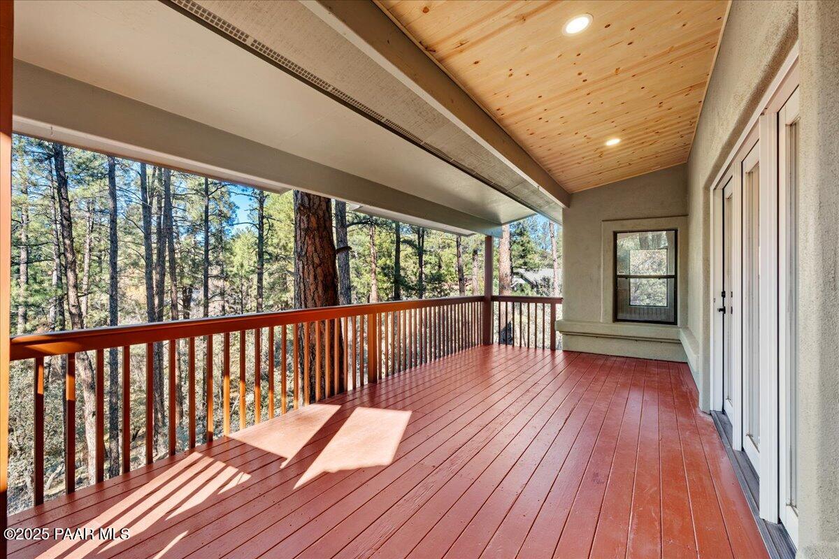 345 Banning Creek Road Prescott, AZ 86303 - Photo 37 of 41 a view of wooden balcony