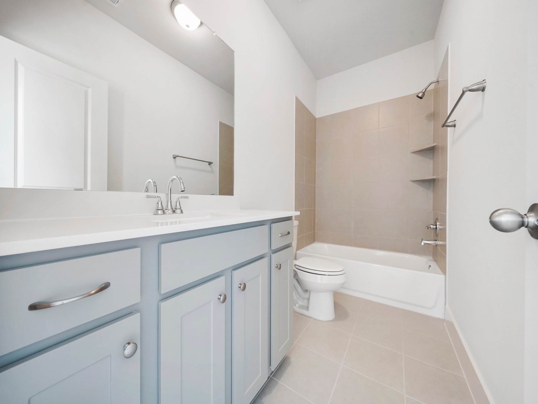 2007 Bauer Drive, Unit A Houston, TX 77080 - Photo 35 of 35 a bathroom with a double vanity sink toilet and shower
