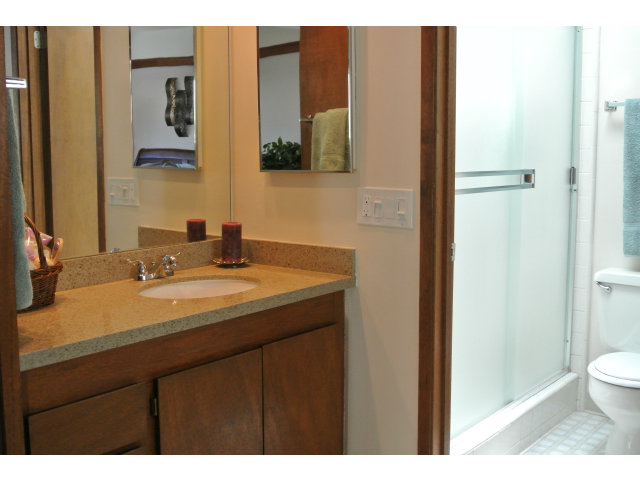 500 West Middlefield Road, Unit 154 Mountain View, CA 94043 - Photo 9 of 16 a bathroom with a sink and a mirror