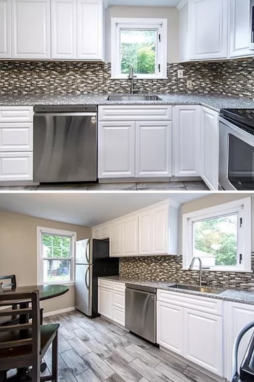 245 Edendale Street Springfield, MA 01104 - Photo 3 of 8 a kitchen with stainless steel appliances kitchen island granite countertop a stove and a sink