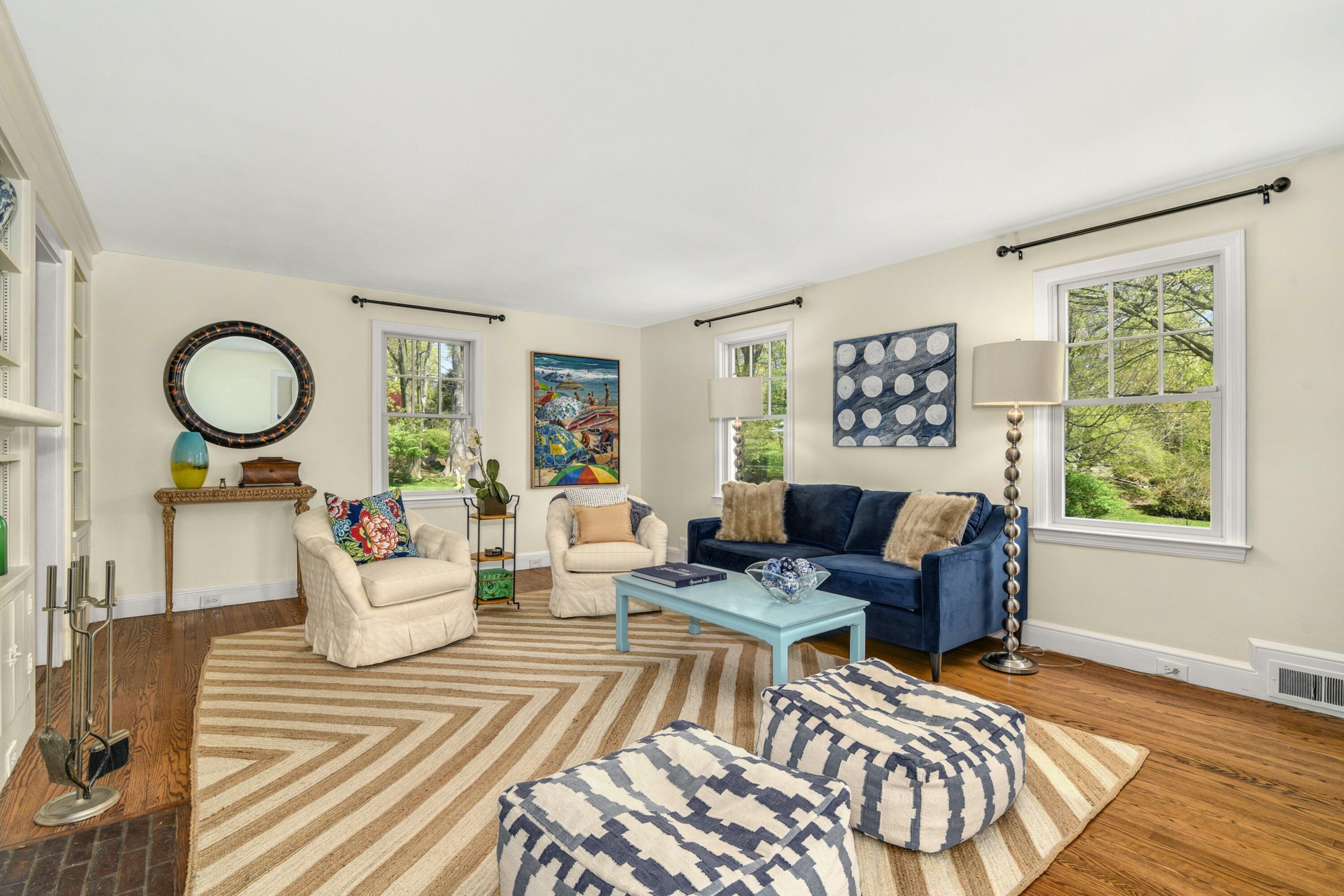 1 Fairmead Road Darien, CT 06820 - Photo 16 of 40 a living room with furniture and a window