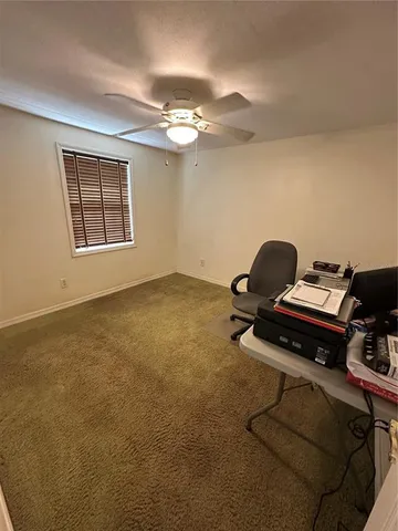 a view of workspace with a window