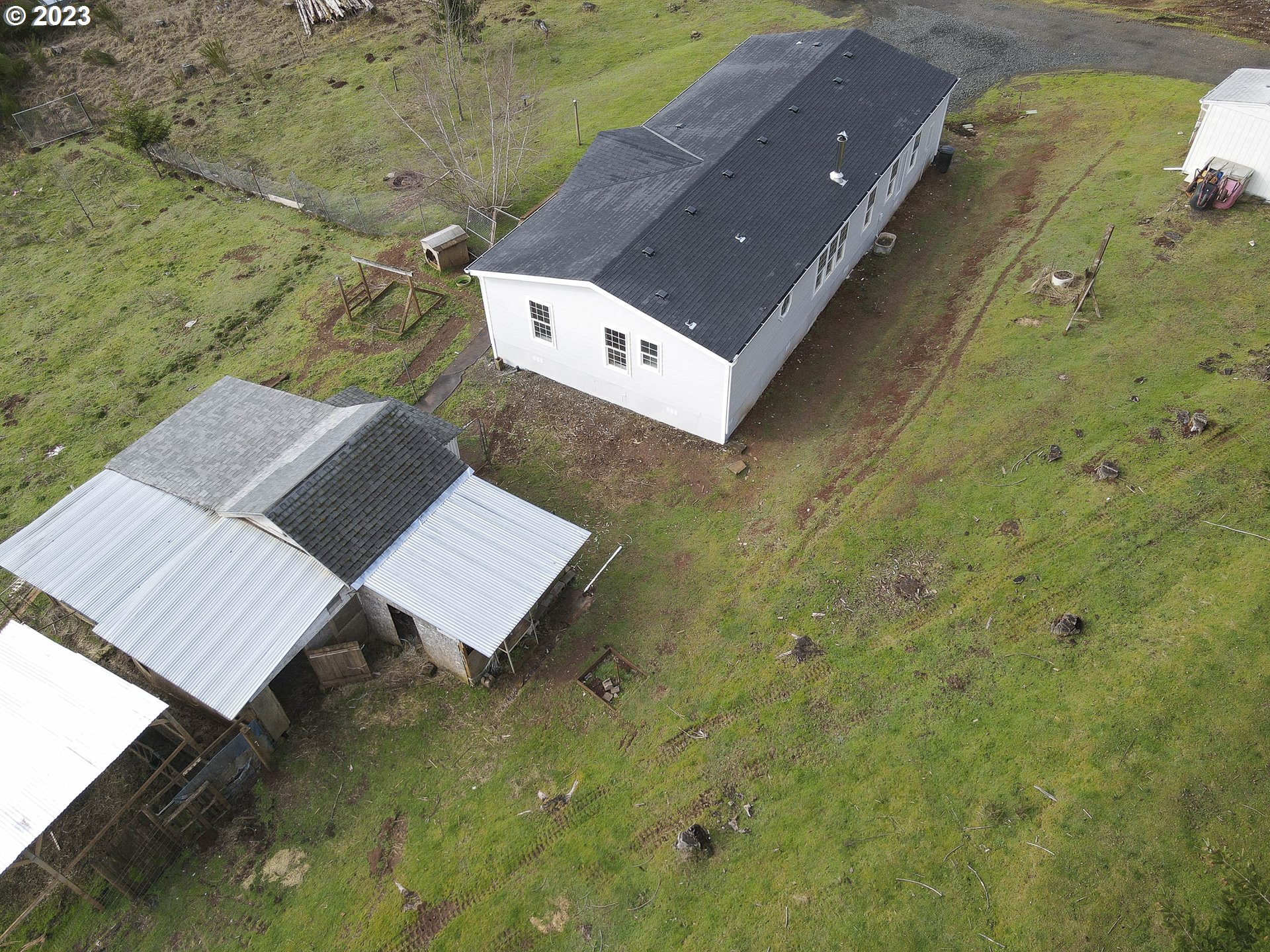 23246 Gooseneck Road Sheridan, OR 97378 - Photo 26 of 27 an aerial view of a house with a yard
