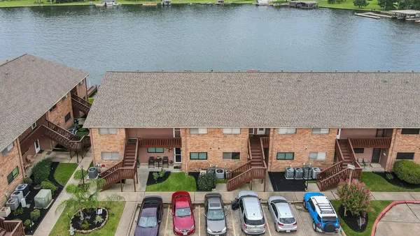 a backyard of a house with a garden