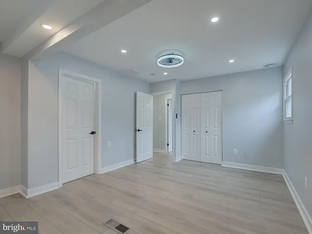 a view of hallway with a hallway