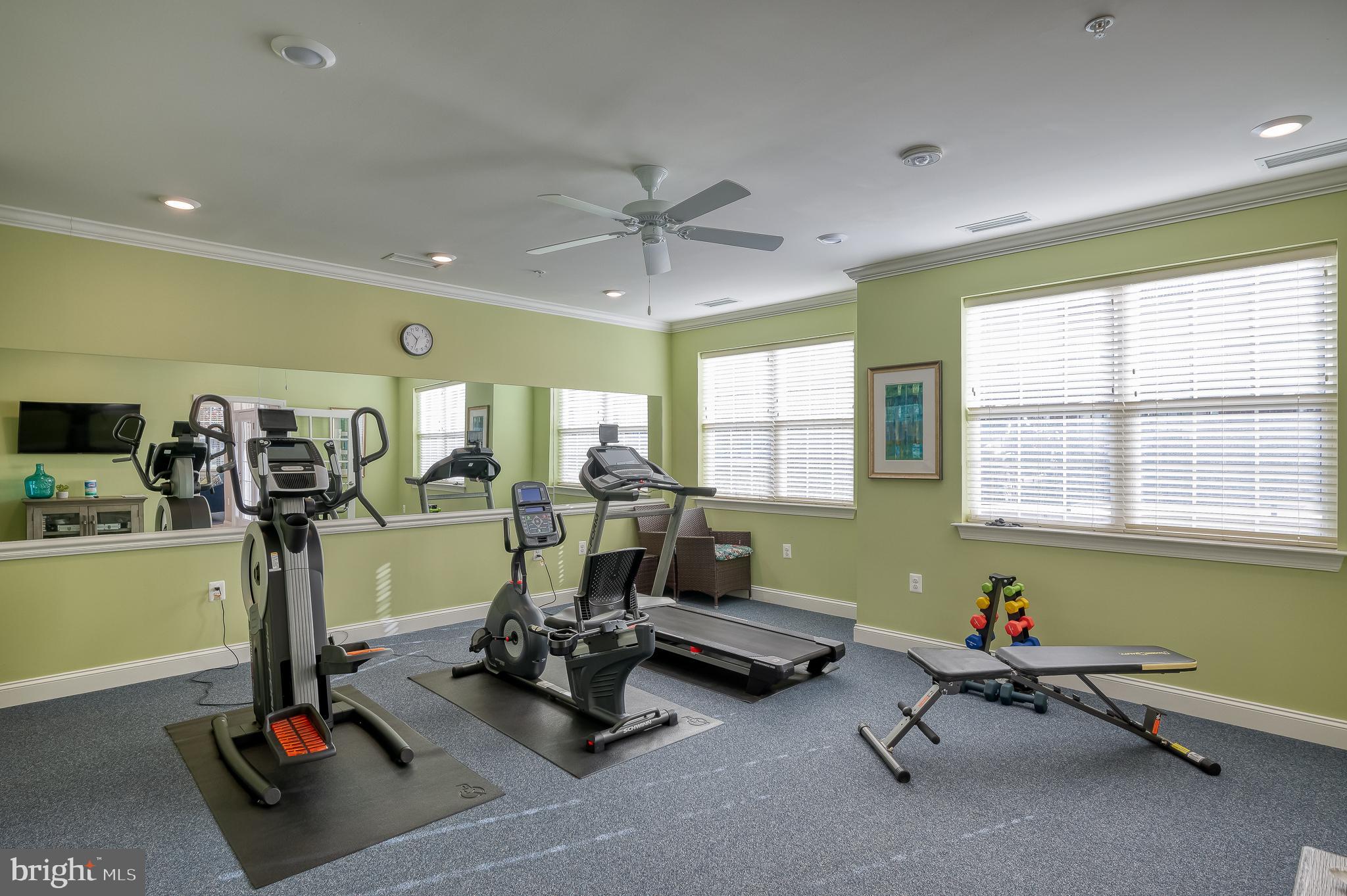 633 Wallingford Road, Unit 404 Bel Air, MD 21014 - Photo 48 of 52 a living room with furniture gym equipment and a window