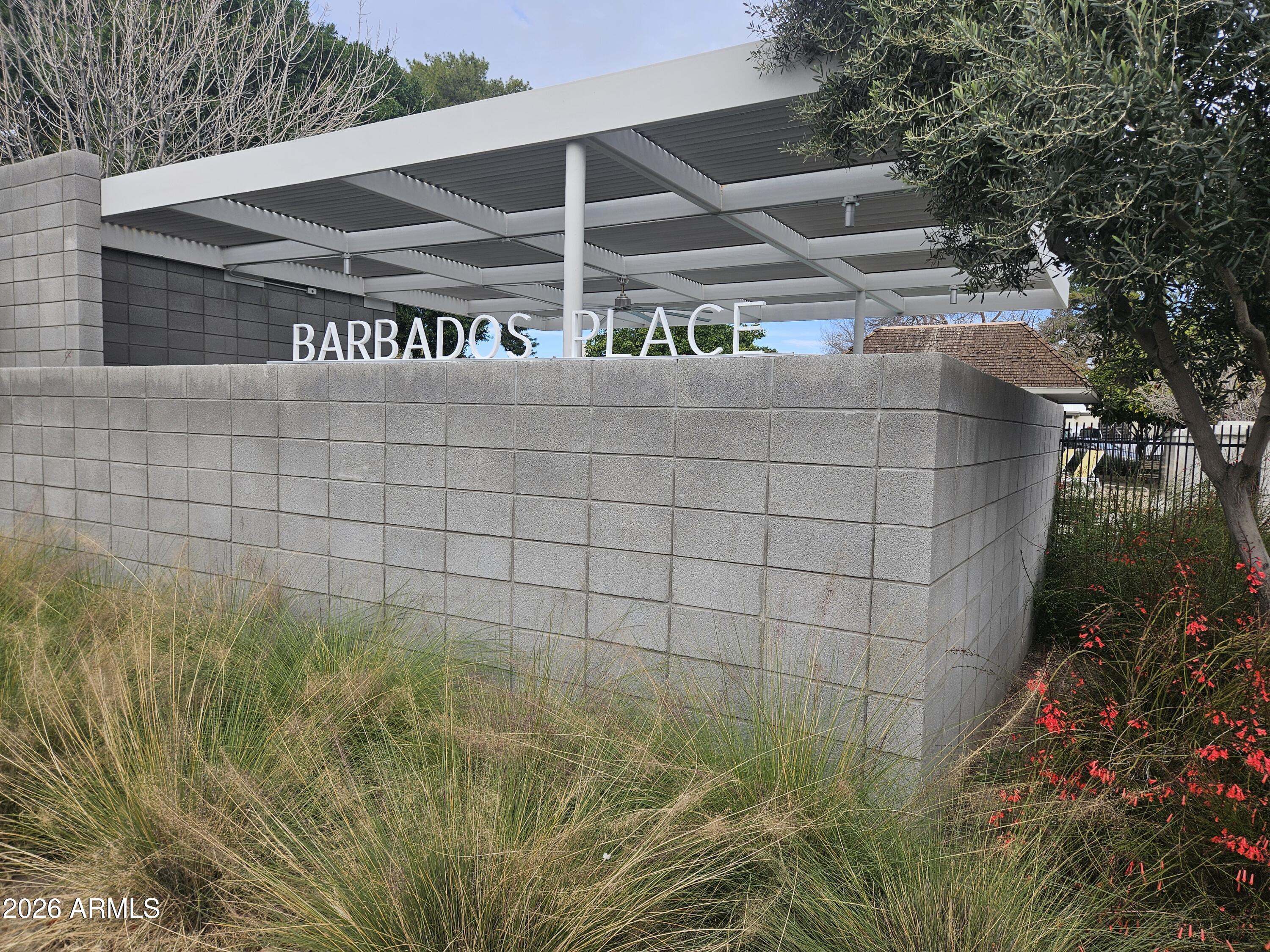 a view of a sign board