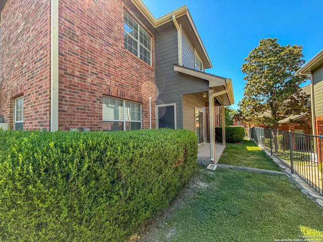 a view of a door front of house