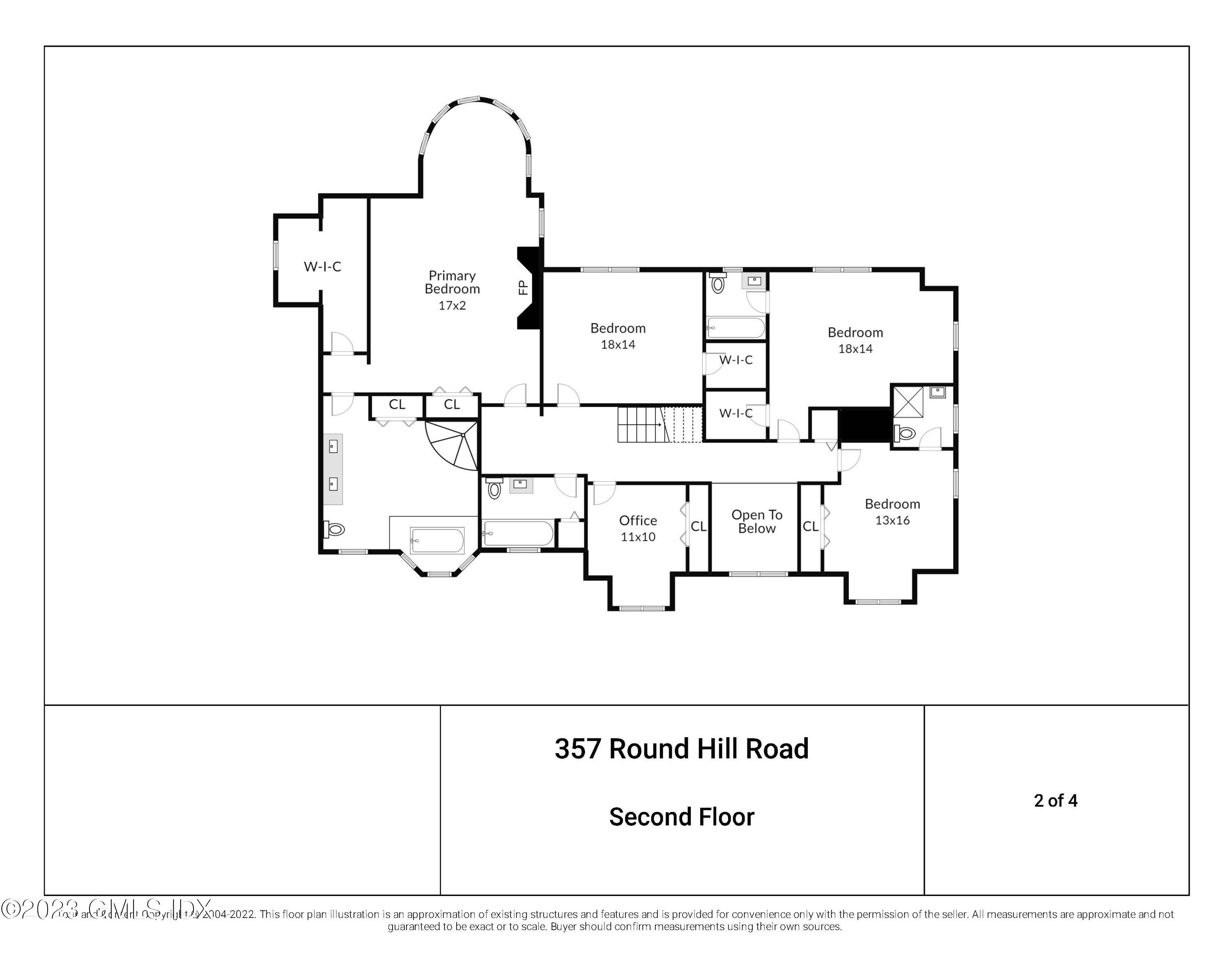 357 Round Hill Road Greenwich, CT 06831 - Photo 50 of 52 a picture of a floor plan