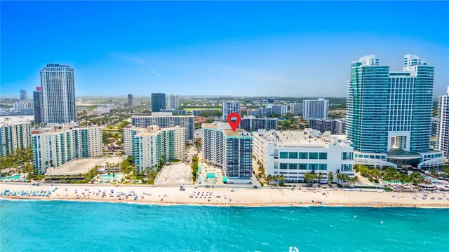 a view of a city with tall buildings