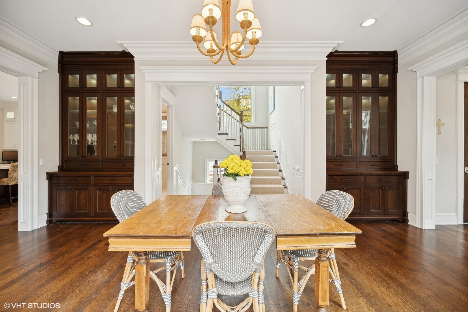 1228 Westmoor Road Winnetka, IL 60093 - Photo 30 of 70 a dining room with furniture and wooden floor