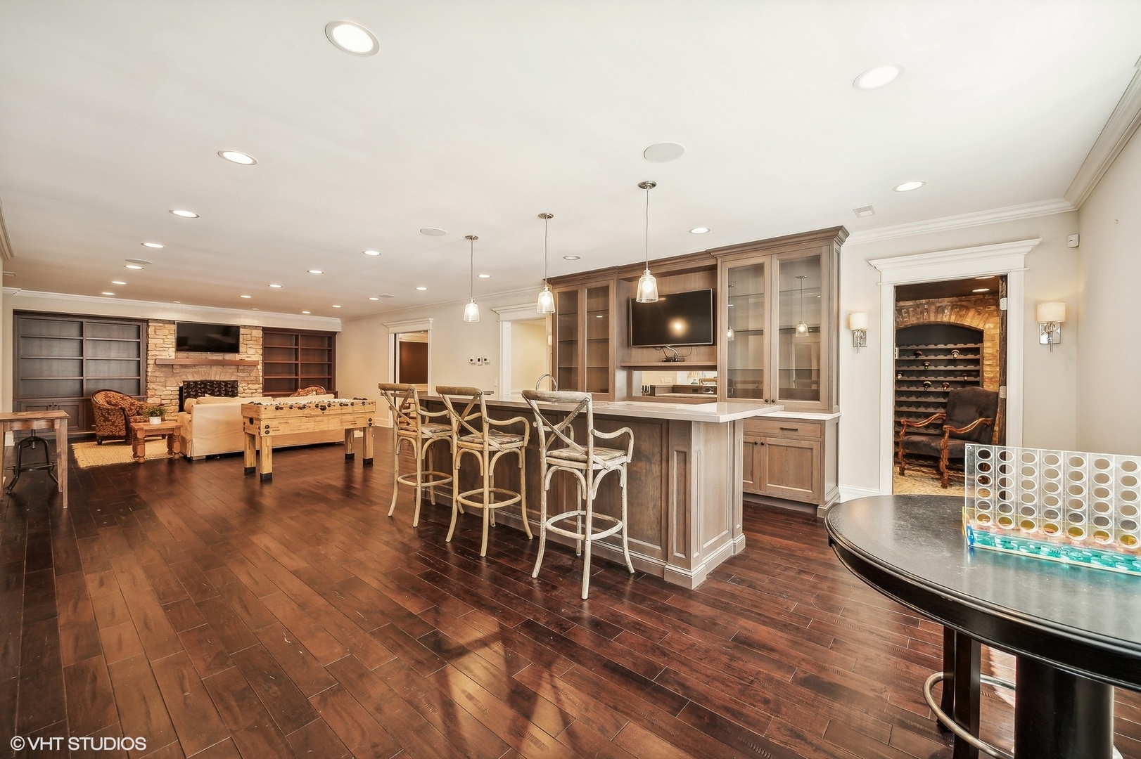 1228 Westmoor Road Winnetka, IL 60093 - Photo 51 of 70 a living room with lots of furniture and kitchen view
