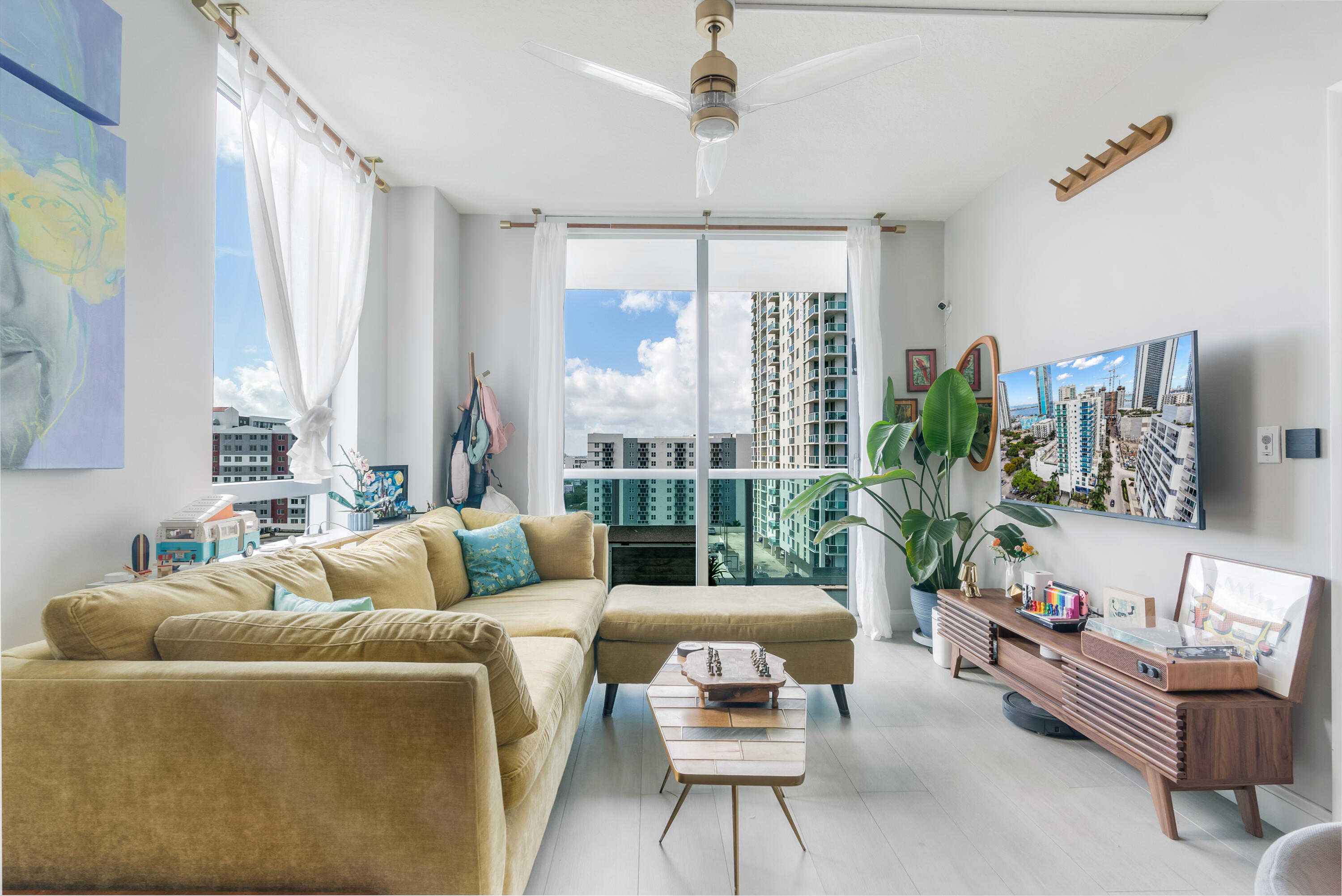 333 Northeast 24th Street, Unit 1102 Miami, FL 33137 - Photo 25 of 51 a living room with furniture and a large window