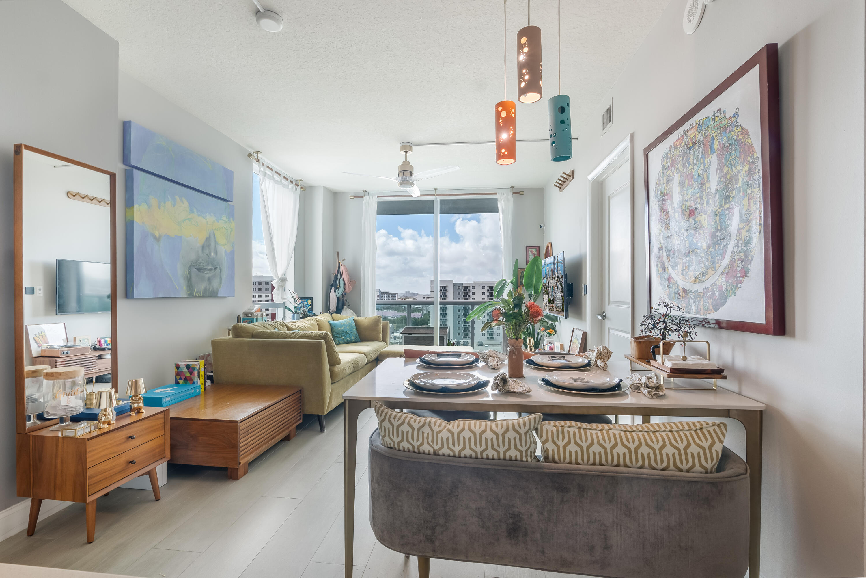 333 Northeast 24th Street, Unit 1102 Miami, FL 33137 - Photo 41 of 51 a living room with furniture and a large window