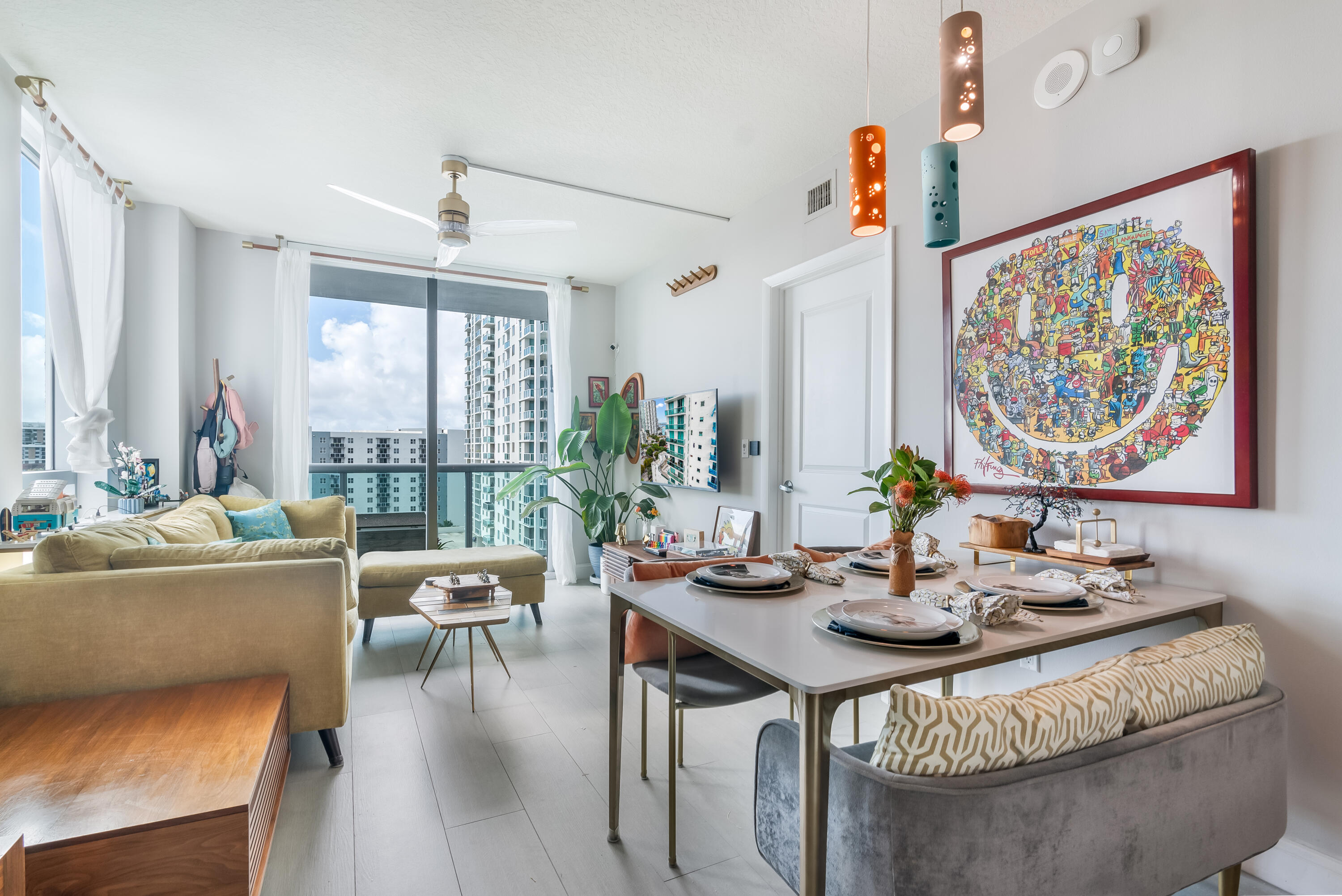 333 Northeast 24th Street, Unit 1102 Miami, FL 33137 - Photo 42 of 51 a living room with furniture and a large window