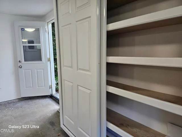 a view of front door