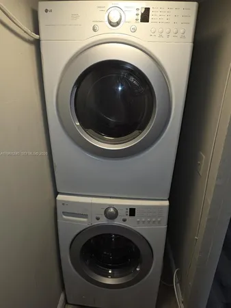 a close view of utility room with racks on the wall