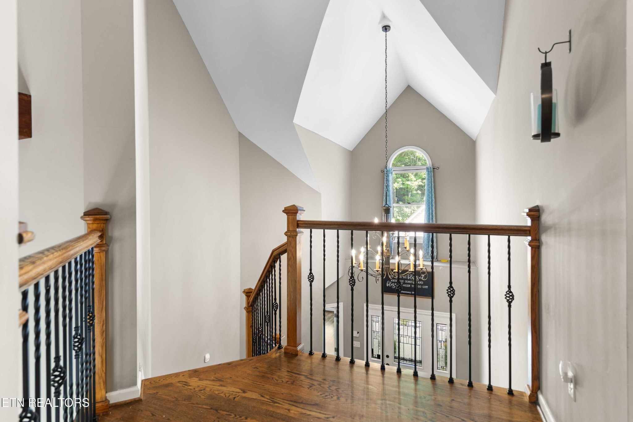 309 Bullrun Valley Drive Heiskell, TN 37754 - Photo 17 of 49 a view of a hallway with wooden floor and stairs