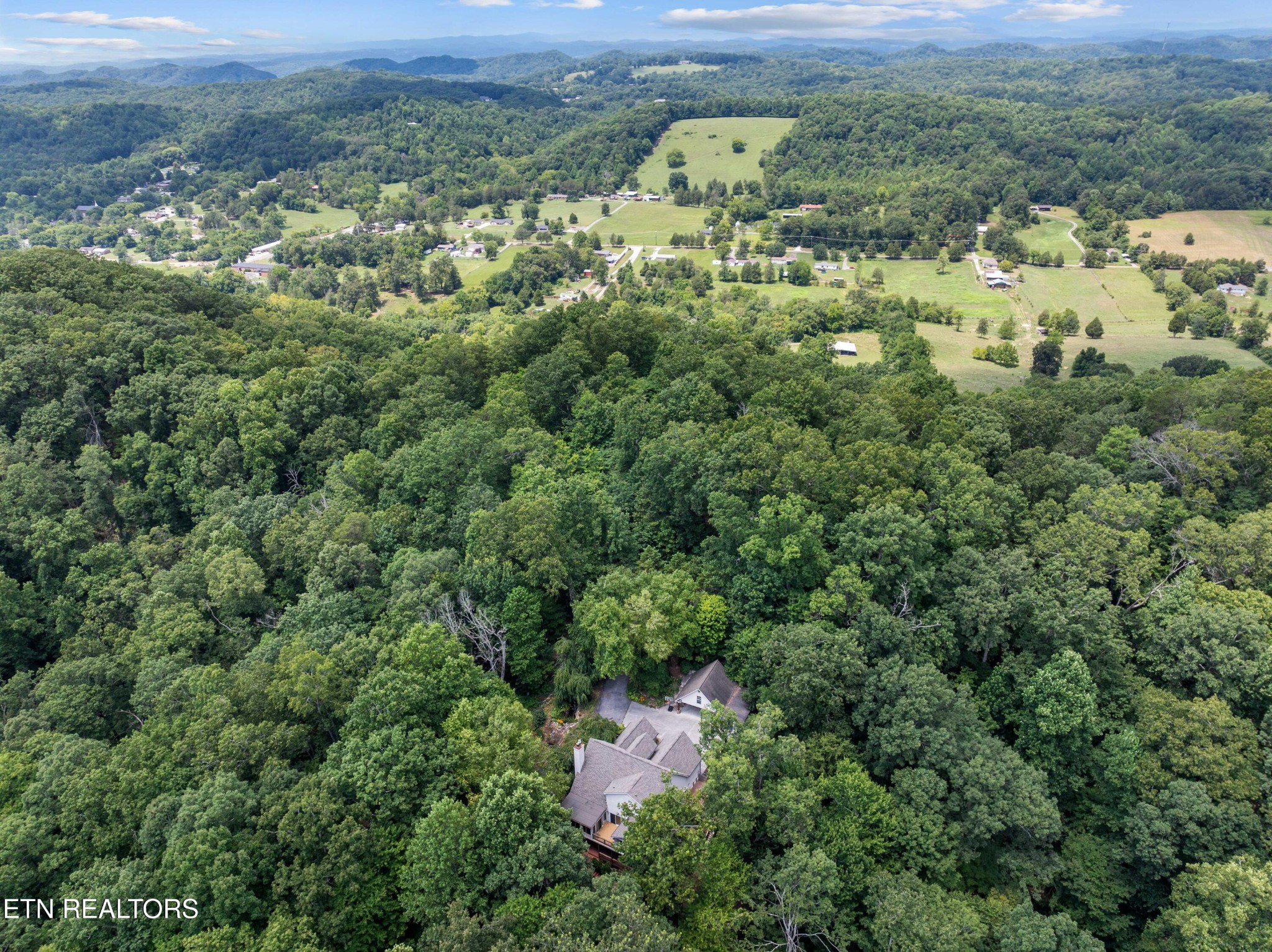 309 Bullrun Valley Drive Heiskell, TN 37754 - Photo 48 of 49 an aerial view of a houses with a yard