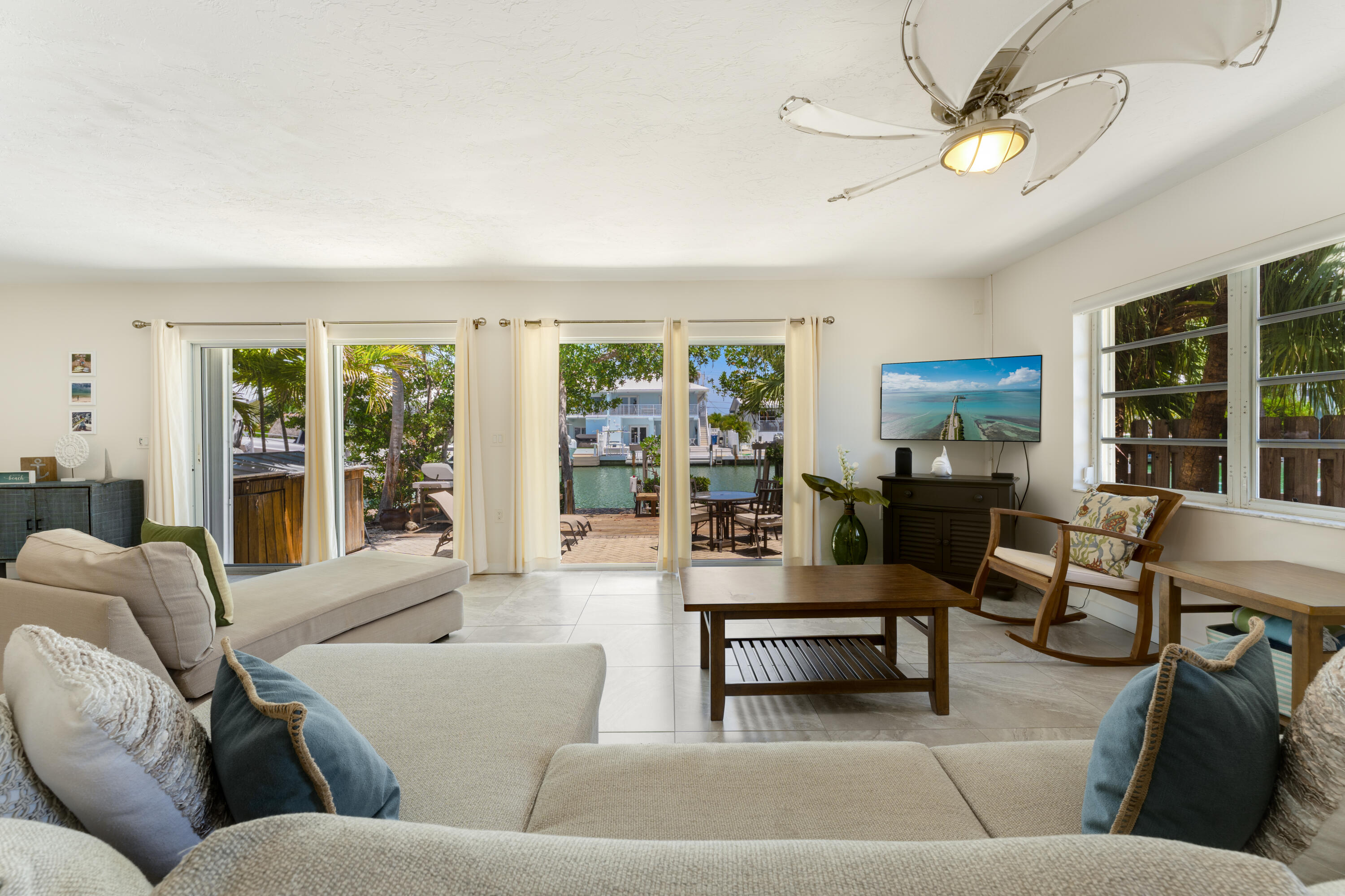 440 9th Street Key Colony Beach, FL 33051 - Photo 9 of 50 Living - Double Sliders