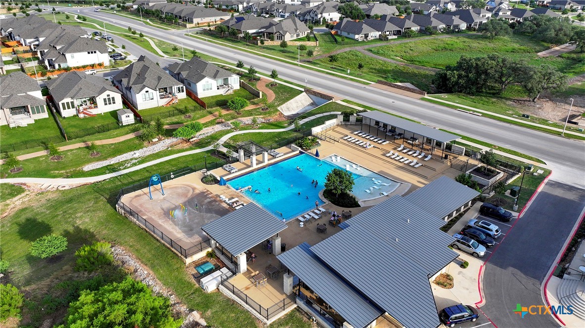 2069 Flametree Avenue New Braunfels, TX 78132 - Photo 41 of 46 an aerial view of a house a yard and outdoor seating