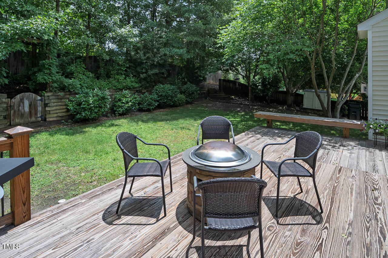 1059 Torrence Drive Apex, NC 27502 - Photo 36 of 49 a view of a patio in the backyard