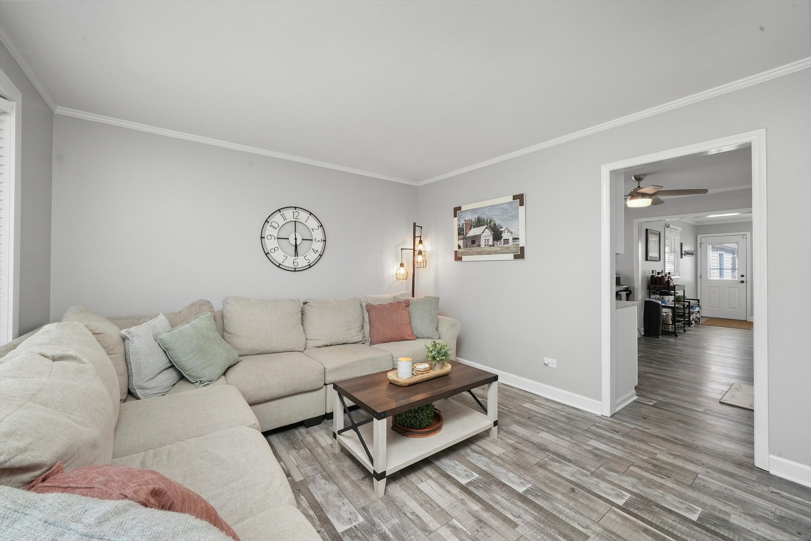 3908 Owl Drive Rolling Meadows, IL 60008 - Photo 6 of 36 a living room with furniture and a wooden floor
