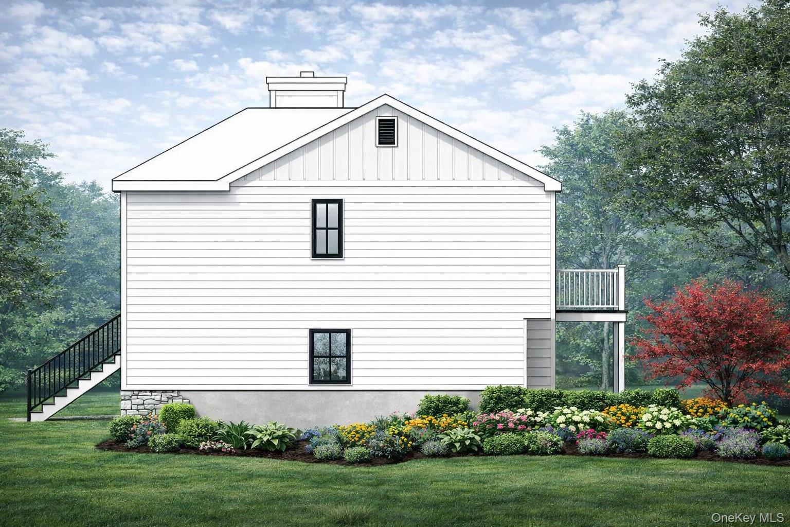 455-4 Middle Road Riverhead, NY 11901 - Photo 4 of 6 a front view of a house with a yard