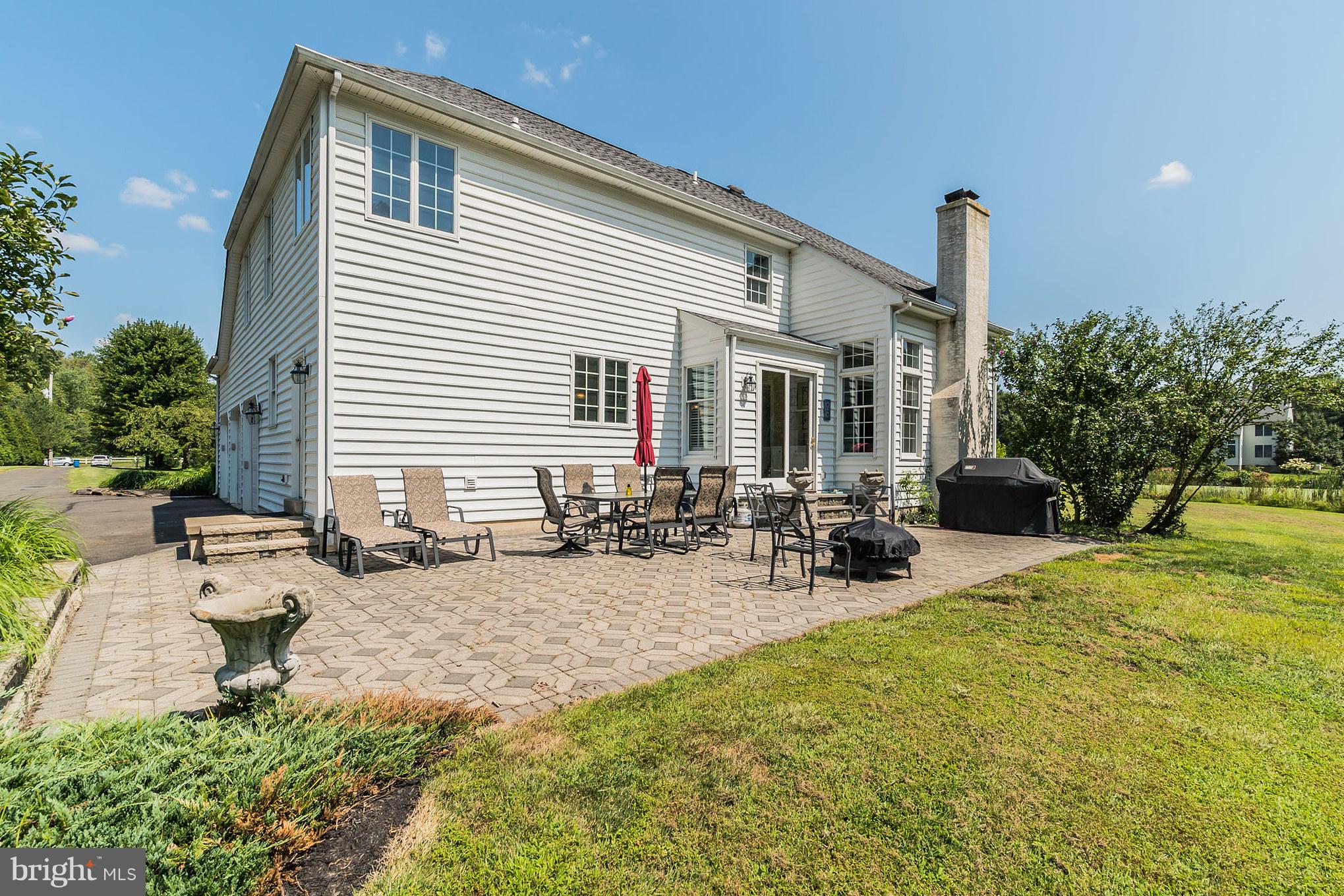 4370 Bergstrom Road Doylestown, PA 18902 - Photo 26 of 27 Back Patio overlooking the beautiful pond