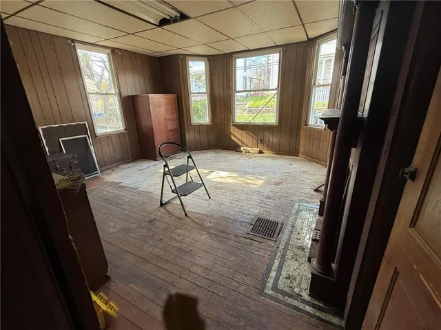 wooden floor with window